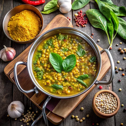 सूपरग्रीन मूंग और पालक करी